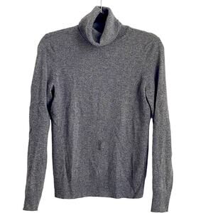 Saks FIfth Avenue 100% cashmere turtleneck fine knit sweater sz S